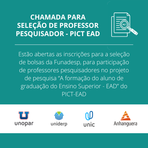 EAD Unopar/Anhanguera abre inscrições para graduação, pós